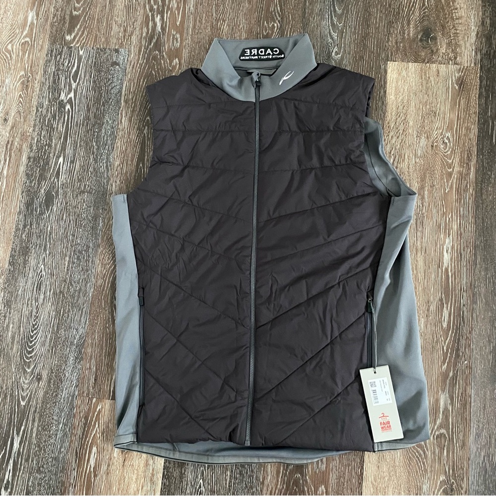 Kjus black insulated Release Vest men’s Large NWT Original MSRP $249